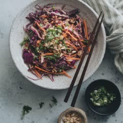 Cách làm Salad bắp cải tím kiểu Hoa