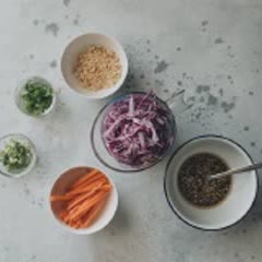 Cách làm Salad bắp cải tím kiểu Hoa