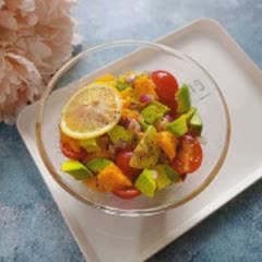 Cách làm Salad Cà Chua Xoài Bơ ăn kiêng cực thơm ngon