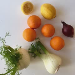 Cách làm salad cam củ hối