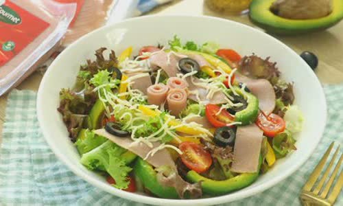 Cách làm Salad Dăm Bông cùng rau củ thanh mát cho cả nhà