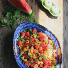 Cách làm Salad Dưa Hấu Trộn Bắp thanh mát, dễ làm tại nhà