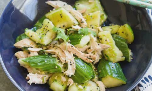 Cách làm Salad gà xé dưa leo