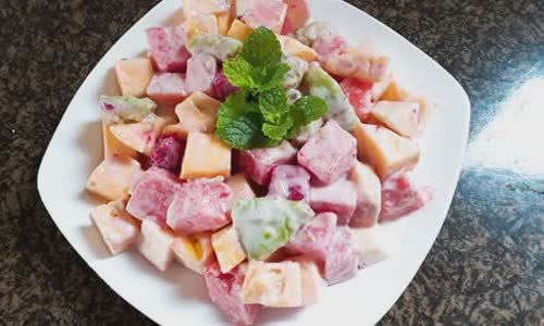 Cách làm salad hoa quả đơn giản