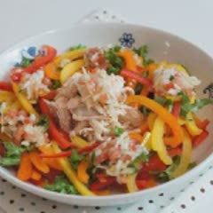 Cách Làm Salad Ớt Chuông Thịt Gà Ăn Kiêng Đơn Giản