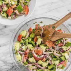 Cách làm salad rau củ phô mai chua ngọt