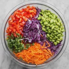 Cách làm salad rau củ sốt dầu mè
