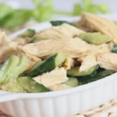 Cách làm salad tàu hũ ky non trộn dưa leo