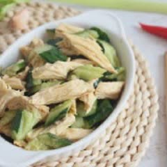 Cách làm salad tàu hũ ky non trộn dưa leo