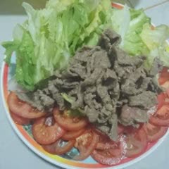 Cách làm Salad trộn dầu giấm thịt bò