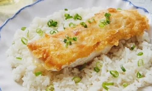 Cách làm tempura cá chiên giòn, ăn kèm cơm và salad
