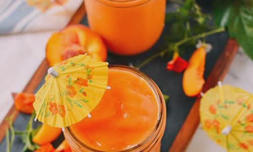 Cách làm sinh tố đào rum