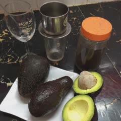 Cách làm sinh tố bơ cà phê