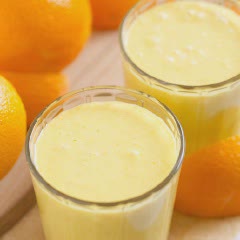 Cách làm Sinh tố cam nước cốt dừa