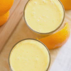 Cách làm Sinh tố cam nước cốt dừa