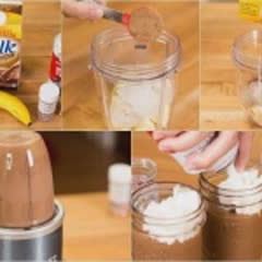 Cách làm sinh tố chuối socola