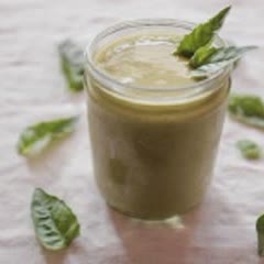 Cách làm sinh tố chuối xoài húng quế