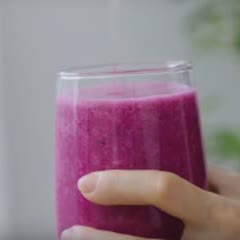 Cách làm sinh tố dừa thanh long ruột đỏ