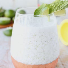 Cách làm Sinh tố Mojito chanh cốt dừa