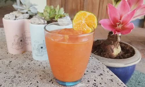 Cách làm sinh tố quýt đu đủ