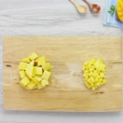 Cách làm Dừa Xay Sốt Xoài