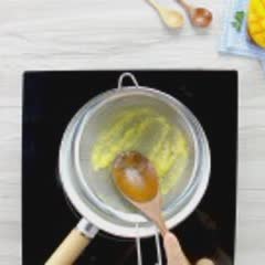 Cách làm Dừa Xay Sốt Xoài