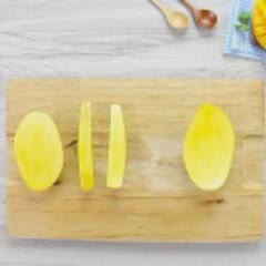 Cách làm Dừa Xay Sốt Xoài