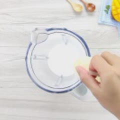 Cách làm Dừa Xay Sốt Xoài