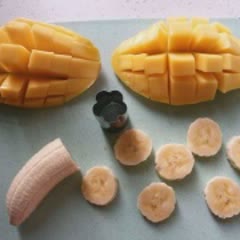 Cách làm Sinh Tố Chuối Xoài - Mango Banana Smoothie cho bé