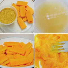 Cách làm cháo bí đỏ hạt kê