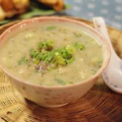 Cách làm cháo gan heo đậu xanh