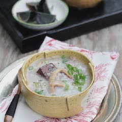 Cách nấu Cháo Mực Khô với huyết bổ dưỡng cho buỗi sáng