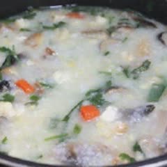 Cách làm cháo nấm
