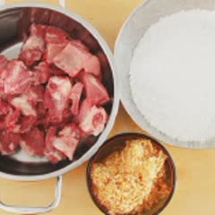 Cách nấu Cháo Xương với chà bông đậm đà, bổ dưỡng