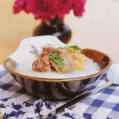 Cách nấu Cháo Xương với chà bông đậm đà, bổ dưỡng
