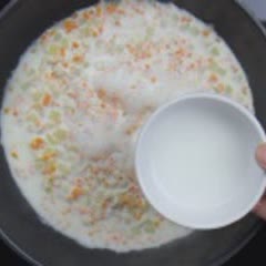 Cách làm cơm gà nấu sữa tươi