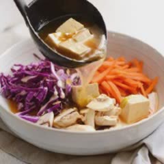 Cách nấu súp đậu hũ nấm rau củ