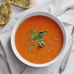 Cách nấu súp cà chua ớt nướng