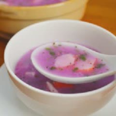 Cách làm súp khoai mỡ thanh cua