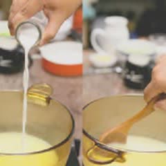 Cách làm Súp Khoai Tây nghiền sữa tươi, cho bé ăn dặm