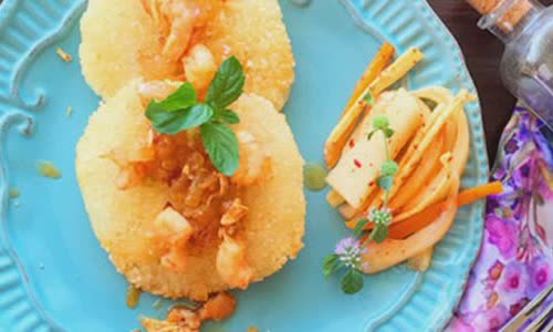 Cách Làm Xôi Chiên Giòn Sốt Tôm Đơn Giản Thơm Ngon