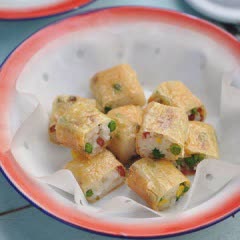 Cách làm xôi cuộn tàu hũ ky chiên