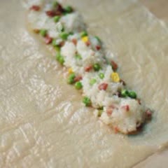 Cách làm xôi cuộn tàu hũ ky chiên