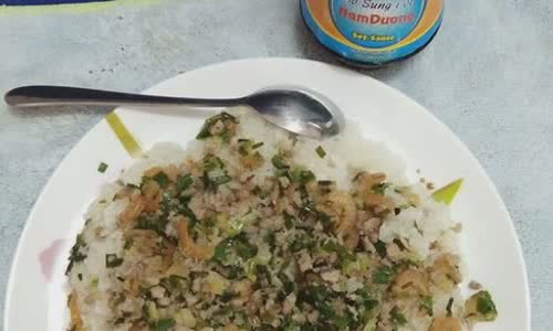 Cách làm xôi tôm khô thịt xay