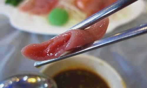 Cách làm cá dương vật ăn sống