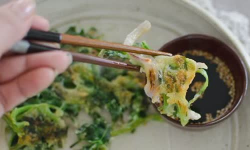 Cách làm bánh cải bó xôi chiên