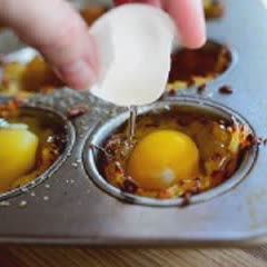 Cách làm Bánh tổ chim khoai tây trứng