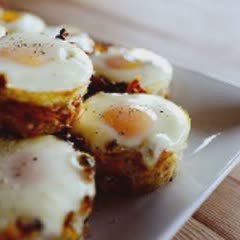Cách làm Bánh tổ chim khoai tây trứng
