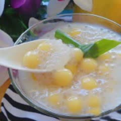 Cách nấu chè mochi xoài ấm nóng
