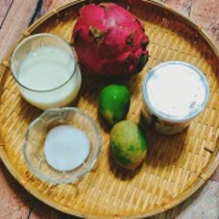 Cách làm kem thanh long ruột đỏ mát lạnh